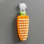 2909 Vegetable Scrubbing Brush, Vegetable Scrubber Nonâ€‘Toxic Fruit Brush Carrot Shape Vegetable Brush for Potato for Vegetable