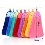 6203 Microfiber wash Basin Hanging Hand Kitchen Towel Napkin Microfiber Cloth Cartoon Animal Hanging Dishcloths Kitchen Accessories ( 1pc )