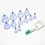 6614 12pcs Cups Vacuum Cupping Kit Pull Out a Vacuum Apparatus Therapy Relax Massagers Curve Suction Pump