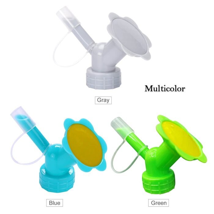 4978   2 in 1 Bottle Cap Sprinkler Dual Head Bottle Watering Spout Double Ended Bottle Watering Nozzle  Watering Can Nozzle for Indoor Seedlings Plant Garden Tool