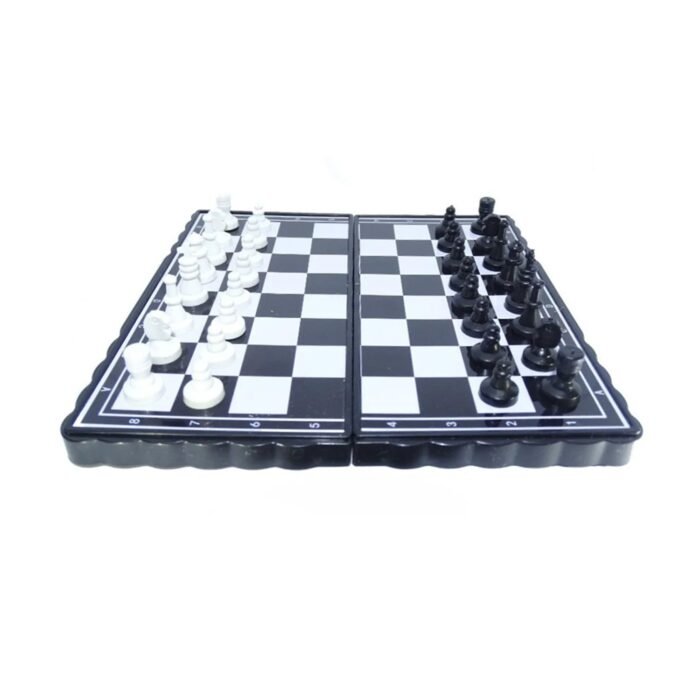 4661 Chess Board 5"x5" Magnetic Chessboard Game Set with Folding Travel Portable Case Travel Chessgame Premium Classic Black & Ivory Color Pieces Prefect Gift for Kids and Adults |1 Pcs|