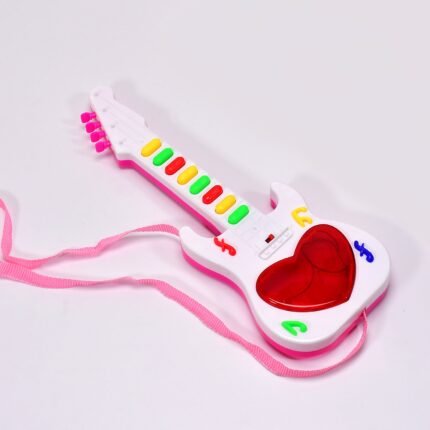 4464 Battery Operated Musical Instruments Mini Guitar Toys and Light for 3+Years Old Kids.