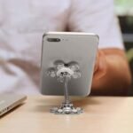 0637A Phone Holder, 360Â°Rotatable Phone Stand Multi-Function Double-Sided Suction Cup Mobile Phone Holder