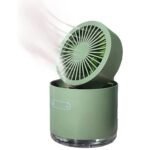 7615 Mini Desktop Cooling Fan, Automatic Shaking Head Rotating Spray humidifier Fan Water Cooling Small Fan Desktop Mini air Conditioning Fan with Small Water Tank