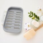 Bathroom Soap Holder, Soap Dish Container, Soap Case For Water Draining, Soap Holder Tray With Adhesive Sticker