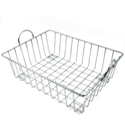 2743 SS Square Basket Stand used for holding fruits as a decorative and using purposes in all kinds of official and household places etc.