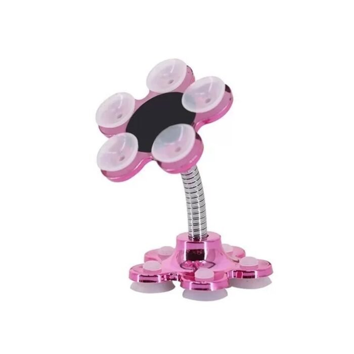 0637A Phone Holder, 360Â°Rotatable Phone Stand Multi-Function Double-Sided Suction Cup Mobile Phone Holder