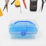 Plastic Art Storage Box Painting Supplies Multipurpose Case Meidum Size With Handle For Artists Students Medine Tools Cosmetics Fishing Supplies, For Artists Students