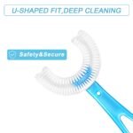 4773 Kids U Shaped Large Tooth Brush used in all kinds of household bathroom places for washing teeth of kids, toddlers and childrenâ€™s easily and comfortably.