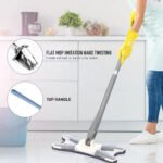 4874 X Shape Mop or Floor Cleaning Hands-Free Squeeze Microfiber Flat Mop System 360Â° Flexible Head, Wet and Dry mop for Home Kitchen with 1 Super-absorbent Microfiber Pads. 