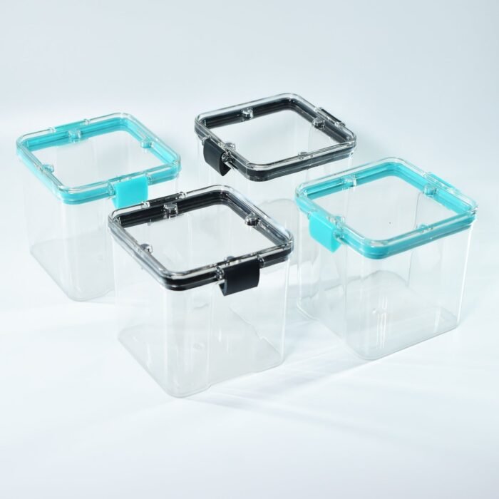 2763 4Pc Square Container 700Ml Used For Storing Types Of Food Stuffs And Items.