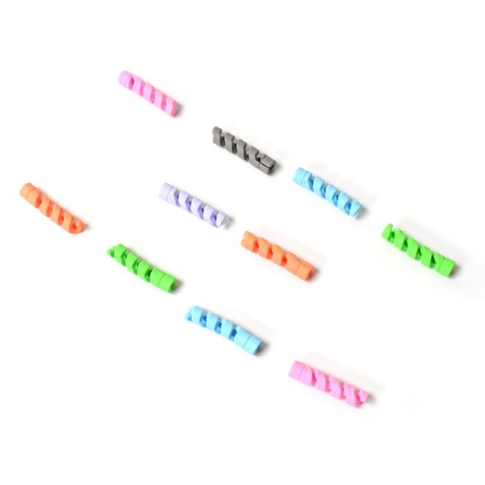 Spiral Charger Cable Protector Pack - Set of 10 Cable Savers for Fray Prevention and Device Compatibility - Image 4