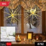 3D Gold Star Hanging Decoration Star, Acrylic Look Hanging Luminous Star For Windows, Home, Garden Festive Embellishments For Holiday Parties Weddings Birthday Home Decoration ( Big / Medium, Small )