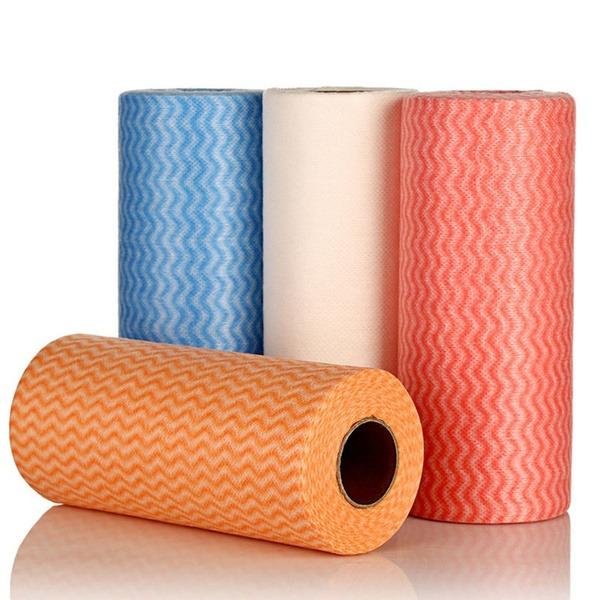 1601 Non Wooven Fabric Disposable Handy Wipe Cleaning Cloth Roll (1Pc)