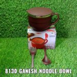8130 Noodles & Soup Bowl with Spoon and fork Handle Spoon Holder, Stainless Steel Bowl and Spoon Set, Stainless Steel Storage