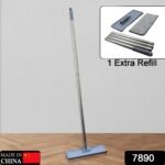 High Quality Flat Mop Floor Cleaning Mop With Extra Refill 360Ã‚° Rotating Microfiber Dust Mop, Hardwood Floor Mop, Dust Flat Mop, For Home/ Office Floor Cleaning Reusable Dust Mops
