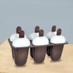 Reusable Plastic Ice Candy Maker Kulfi Moulds Set with Easy-Release Mechanism