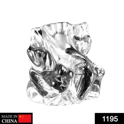 1195 Crystal Glass Ganesha Idol for Home, Office and Car Dashboard