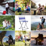 Stainless Steel Multipurpose Lightweight, Portable Folding Camping Chair For Garden, Outdoor Folding Chair With Back Support Heavy Duty Folding Chair Suitable For Hiking, Fishing, Camping, Beach, Home Vacation (1 Pc ) - Image 7