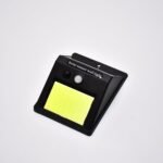 6609 Yellow Solar Wireless Security Motion Sensor LED Night Light for Home Outdoor/Garden Wall.