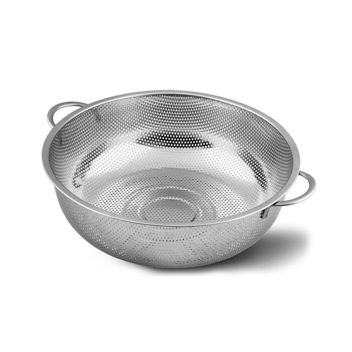 2914 Stainless Steel Rice Vegetables Washing Bowl Strainer Collapsible Strainer.