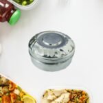 Multi-Purpose Stainless Steel Round Shape Tiffin Box - Small Gift For Baby Girl And Baby Boy For Office, School/Tuition/ Picnic (Small)