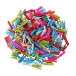 1345 Multipurpose Wooden Clips /Cloth Pegs (Small, 50 Pcs) 