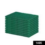 1495 Green Kitchen Scrubber Pads for Utensils/Tiles Cleaning