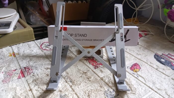 Versatile Adjustable Metal Laptop Stand for Ergonomic Desk Setup - Image 8