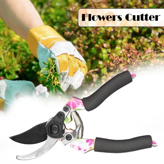 1711 Garden Sharp Cutter Pruners Scissor with grip-handle