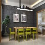 1715 Wall 3D Ceiling Wallpaper Tiles Panel Vinyl Stickers Self-Adhesive for Home (Black)