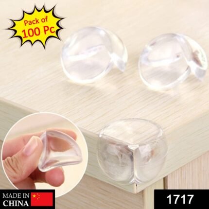 1717 Corner Guards Clear Corner Protectors High Resistant Adhesive (Pack of 100)
