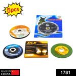 1781 5Pc Grinding Wheel Set For Cutting Wooden Or Marbles