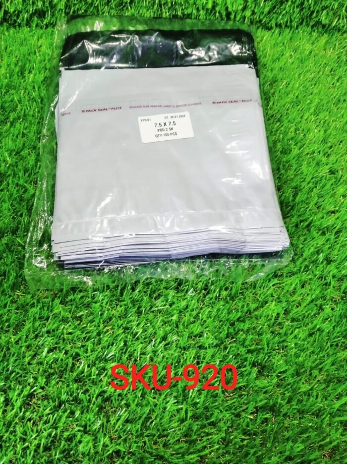 0920 Tamper Proof Courier Bags (7_5X7_5 inch) Pack of 100Pcs