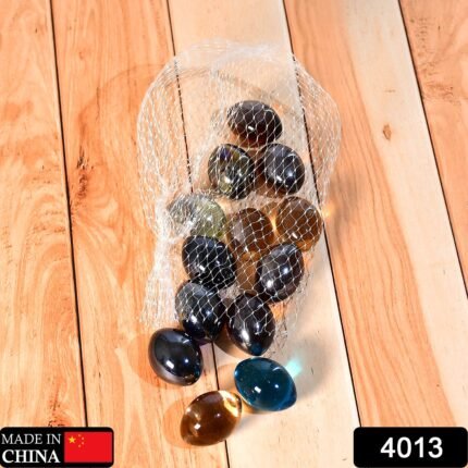 4013 Glass Gem Stone, Flat Round Marbles Pebbles for Vase Fillers, Attractive pebbles for Aquarium Fish Tank.