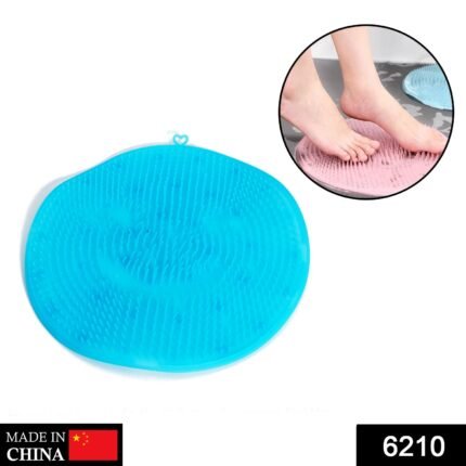 6210 Shower Foot Scrubber Brush with Suction, Acupressure Foot Mat