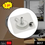 9017 Adhesive Screw Wall Hook used in all kinds of places including household and offices for hanging and holding stuffs etc.