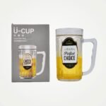 6832 420ml Large Beer Mug with Handle Crystal Clear Lead Free Mug Beer Mug, Beer Glass | Perfect for Home, Bars and parties-1Piece.