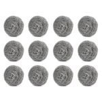 2388 Round Shape Stainless Steel Ball Scrubber (Pack of 12) 