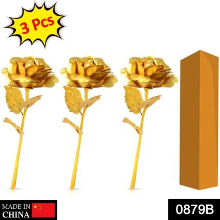 0879 B Golden Rose used in all kinds of places like household, offices, cafe's, etc. for decorating and to look good purposes and all.