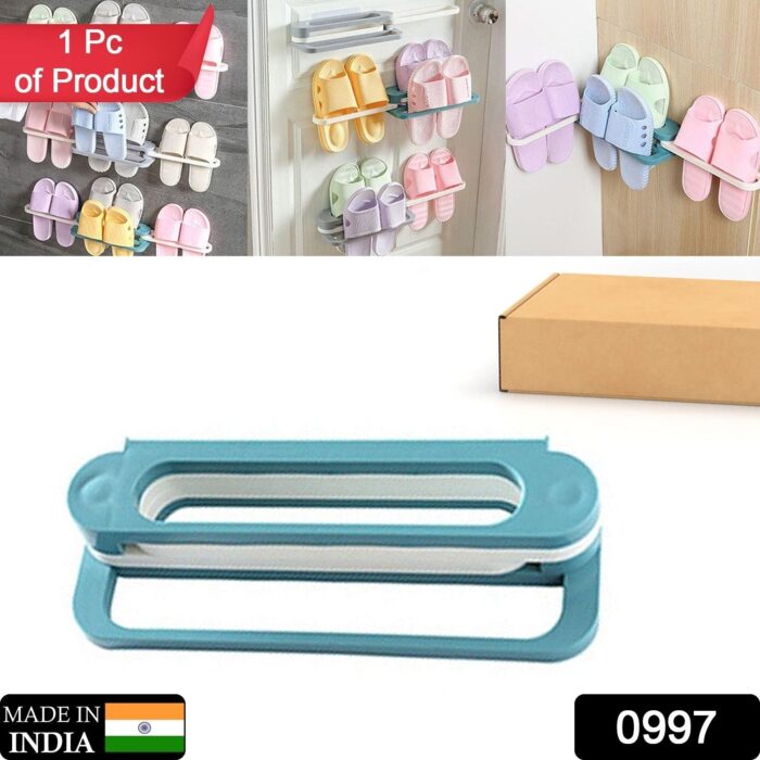 Multifunction Folding Slippers / Shoes Hanger Organizer Rack - Image 3