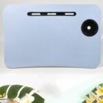 Foldable Bed Study Table Portable Multifunction Laptop Table Lapdesk For Children Bed Foldable Table Work Office Home With Tablet Slot & Cup Holder