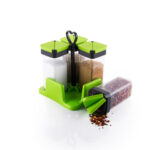 2242A Multipurpose Spice Rack For kitchen Plastic Made set of 4 Jar