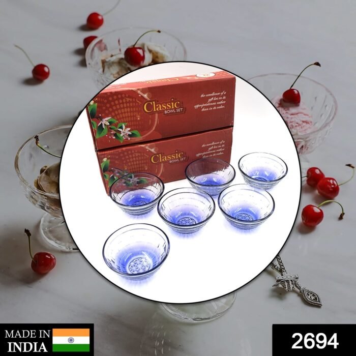 2694 6 Pc Classic Bowl Set used in all kinds of household and kitchen purposes for serving food stuffs and items etc. in it.