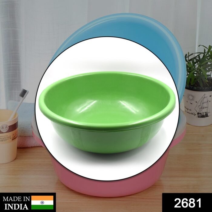 2681 Plastic Bath Tub for storing water and for using in all bathroom purposes etc.