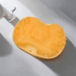 Silicone Bath Massage Cushion With Suction Cup, Shower Foot Scrubber Brush Foot Bath Mat Scrubber, Anti-Slip Exfoliating Dead Skin Massage Pad Lazy Wash Feet Bathroom Mat