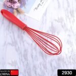 2930 Manual Whisk Mixer Silicone Whisk, Cream Whisk, Flour Mixer, Rotary Egg Mixer, Kitchen Baking Tool.