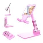 6636 Desktop Cell Phone Stand Phone Holder with mirror Full 3-Way Adjustable Phone Stand for Desk Height + Angles Perfect As Desk Organizers and Accessories.