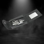 6Pc Nail Clipper Kit With Mirror, Fingernail Clipper, Manicure Set, Stainless Steel Nail Cutter Set ,Manicure Toe Nail Clippers Care Tools With Lightweight And Beautiful Travel Case (6Pc Set)