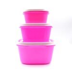 2029 3 Pc Multi-Purpose Container used in all kinds of household and official purposes for storing food and stuffs etc.